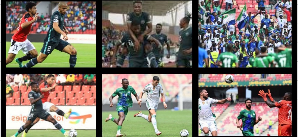 Nigeria ayaa ku garaacday  Xulka qaranka Masar kulankoodii furitaanka AFCON” Halka Algeria ay ku bilaabatay difaacashada koobka qaramada Afrika barbardhac 0-0 ah ooy la gashay Sierra Leone