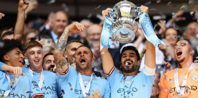 Manchester city ayaa ku guuleeysatay FA Cup- markii ay ka adkaatay Man-United Utd