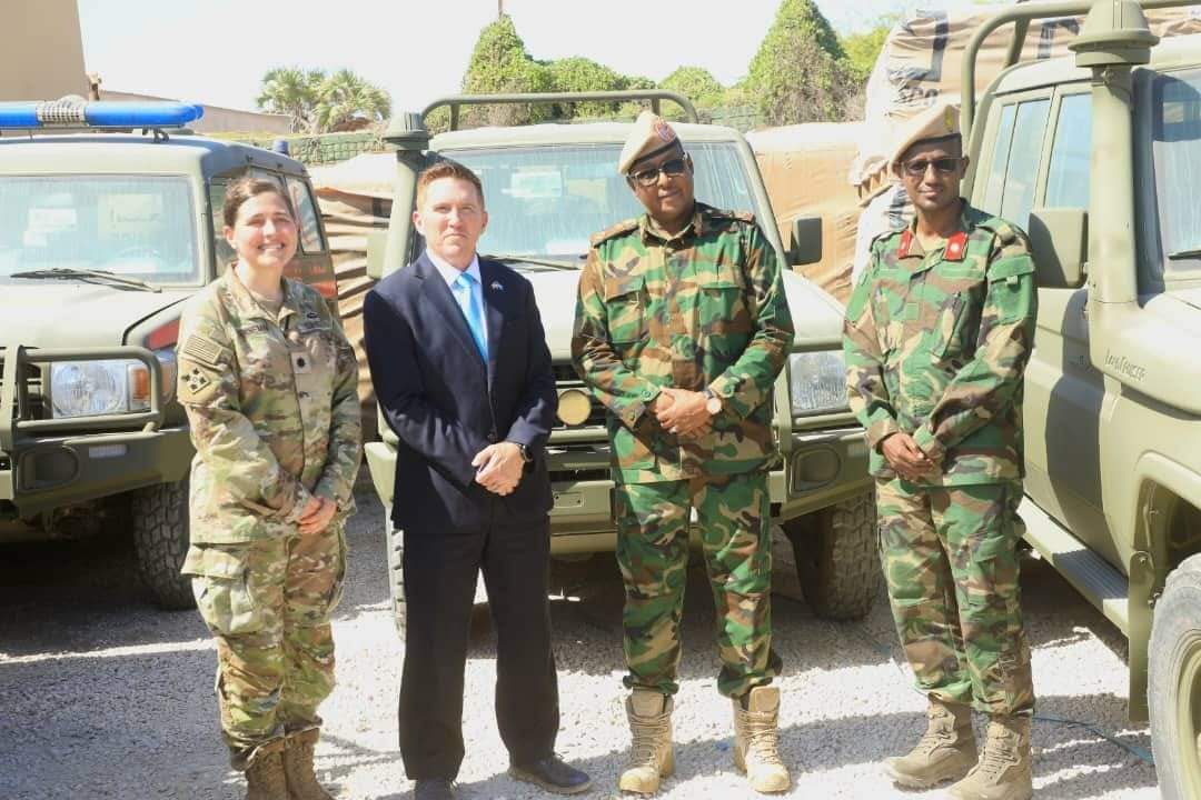 The United States has supported the Somali army with military vehicles