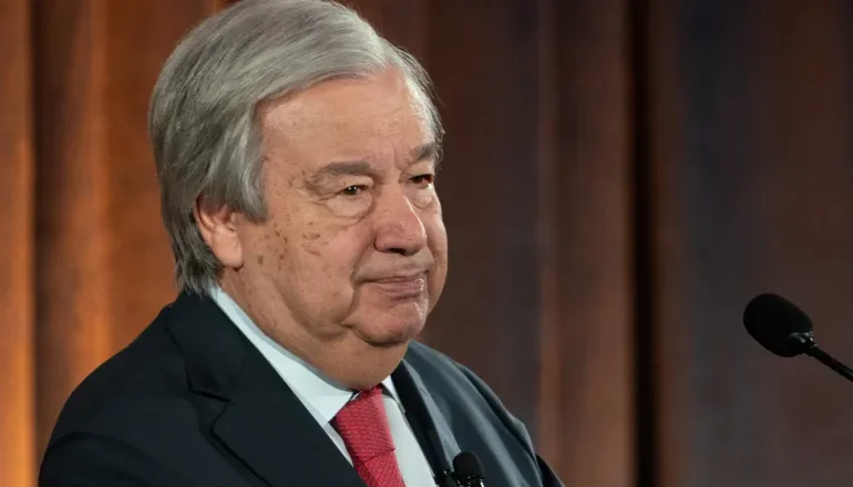 Godfathers of climate chaos’: UN chief calls for ban on fossil fuel ads